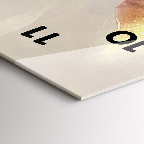 Vertikálne hodiny Abstraktné boho listy