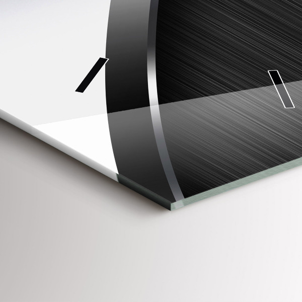 Vertikálne hodiny Čierne a strieborné čiary