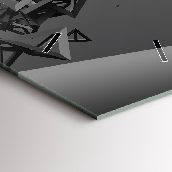 Vertikálne hodiny Temná abstrakcia