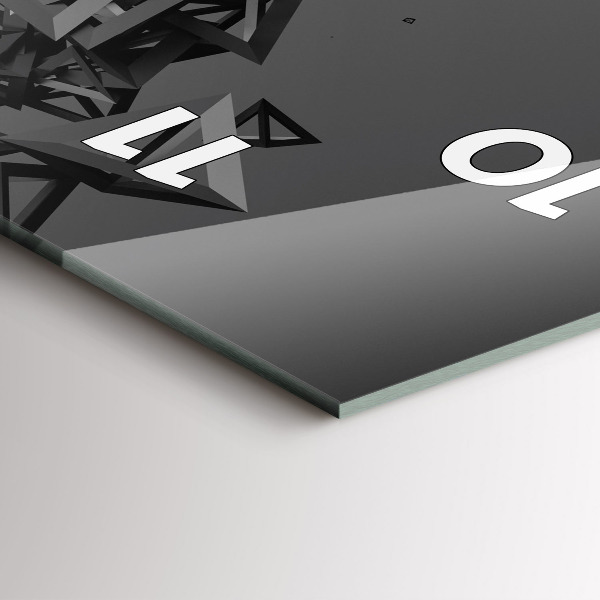 Vertikálne hodiny Temná abstrakcia