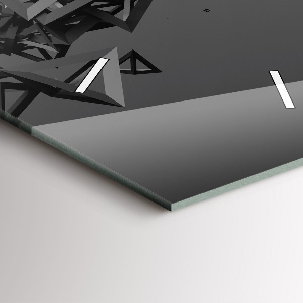 Vertikálne hodiny Temná abstrakcia