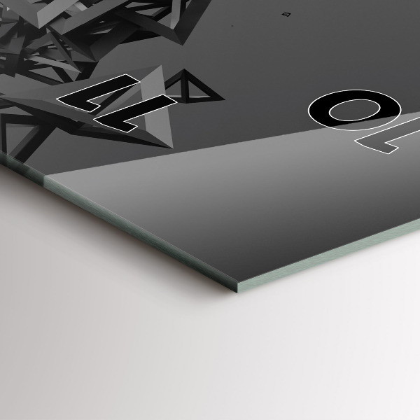 Vertikálne hodiny Temná abstrakcia