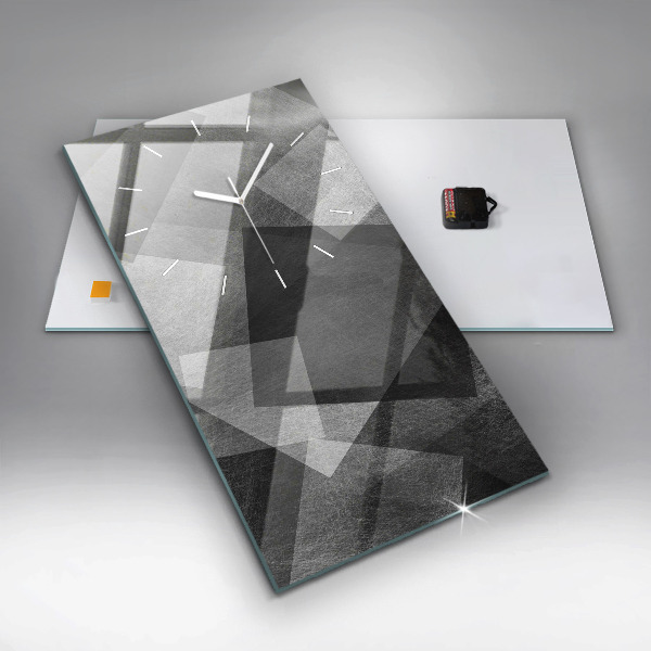 Vertikálne hodiny Geometrická abstrakcia