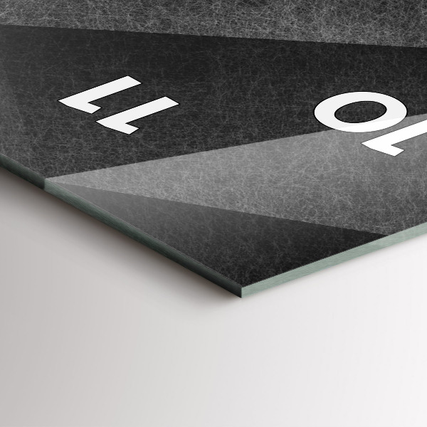 Vertikálne hodiny Geometrická abstrakcia