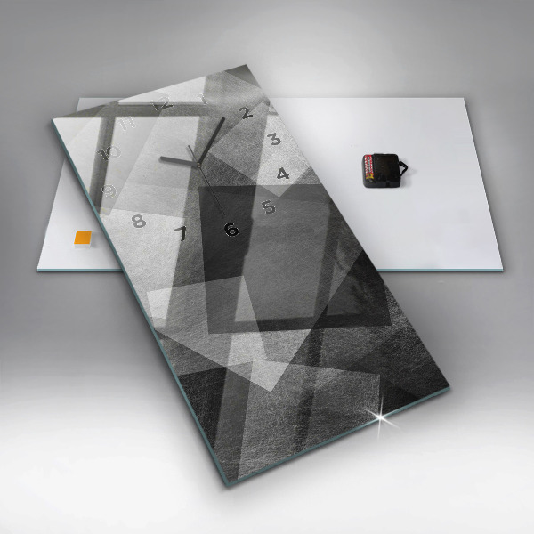 Vertikálne hodiny Geometrická abstrakcia