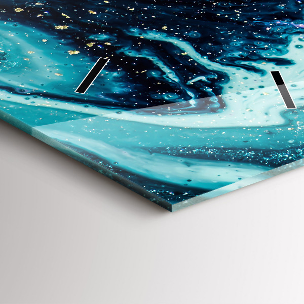 Vertikálne hodiny Abstraktný mramor