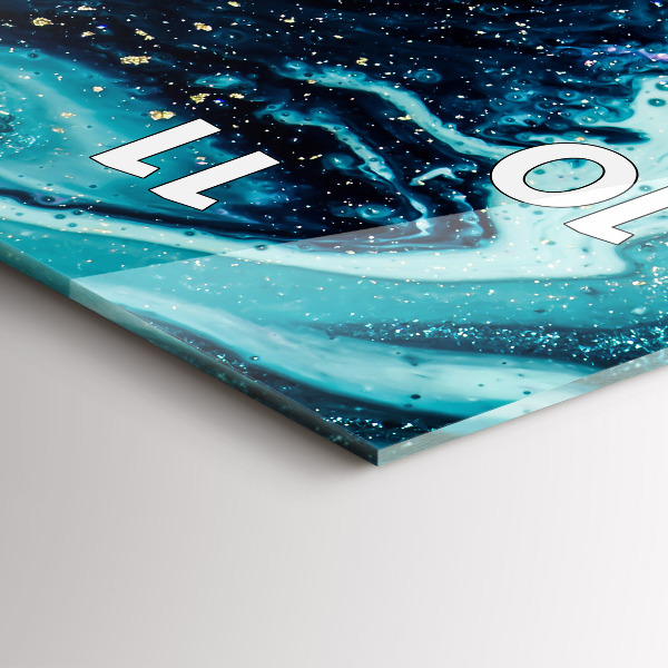 Vertikálne hodiny Abstraktný mramor