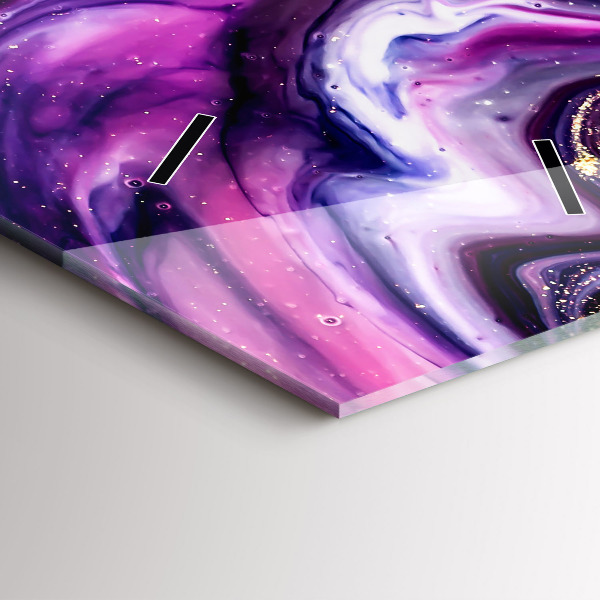 Vertikálne hodiny Mramorová abstrakcia