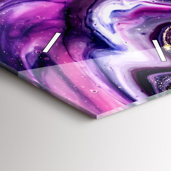 Vertikálne hodiny Mramorová abstrakcia