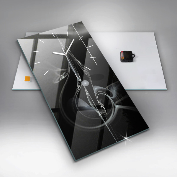 Vertikálne hodiny Abstraktný dym