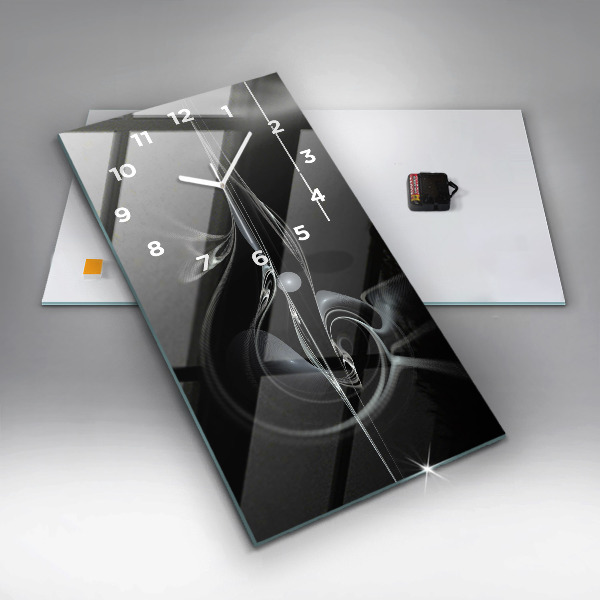 Vertikálne hodiny Abstraktný dym