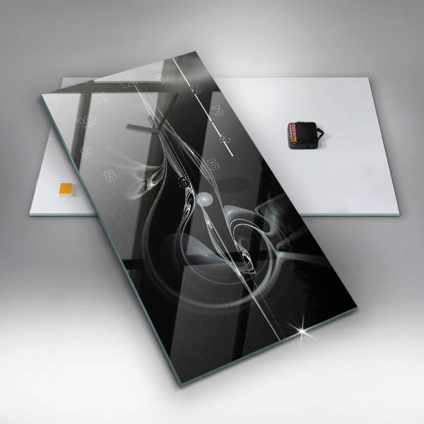 Vertikálne hodiny Abstraktný dym