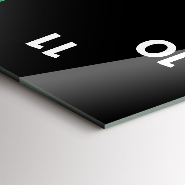 Vertikálne hodiny Zelená abstrakcia