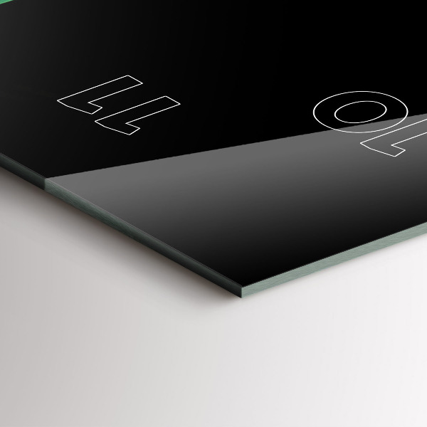 Vertikálne hodiny Zelená abstrakcia