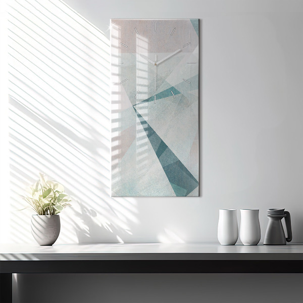 Vertikálne hodiny Trojuholníky abstraktné textúry