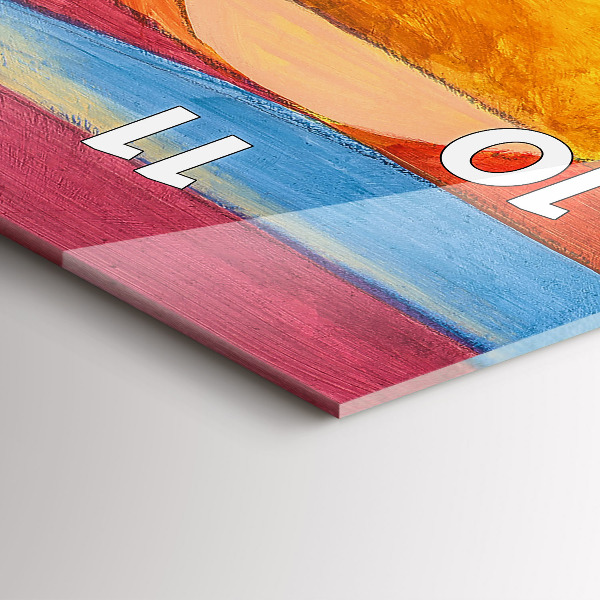 Vertikálne hodiny Umelecká výzdoba abstrakcia