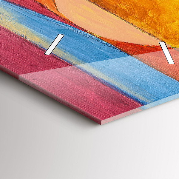 Vertikálne hodiny Umelecká výzdoba abstrakcia