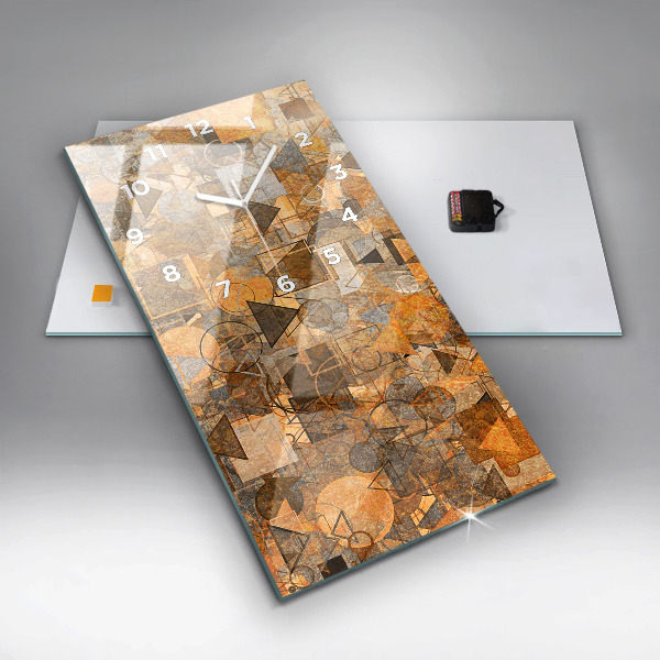 Vertikálne hodiny Geometrické tvary