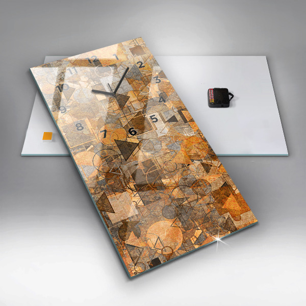 Vertikálne hodiny Geometrické tvary