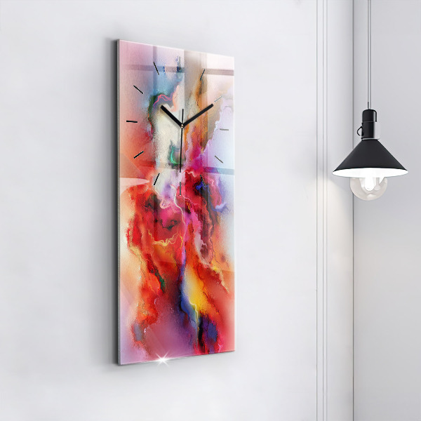Vertikálne hodiny Rozliate farby