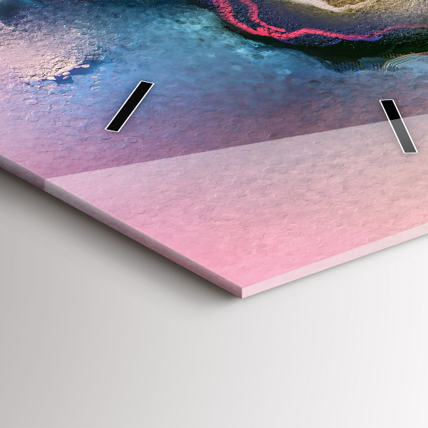 Vertikálne hodiny Rozliate farby