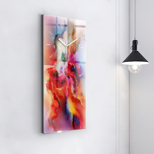 Vertikálne hodiny Rozliate farby
