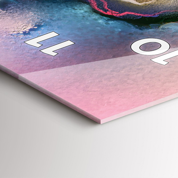 Vertikálne hodiny Rozliate farby