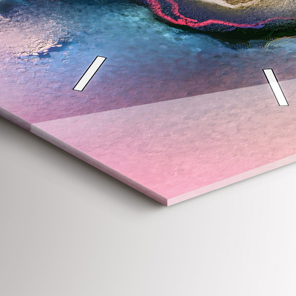 Vertikálne hodiny Rozliate farby