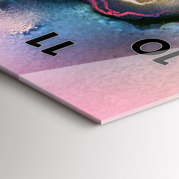 Vertikálne hodiny Rozliate farby