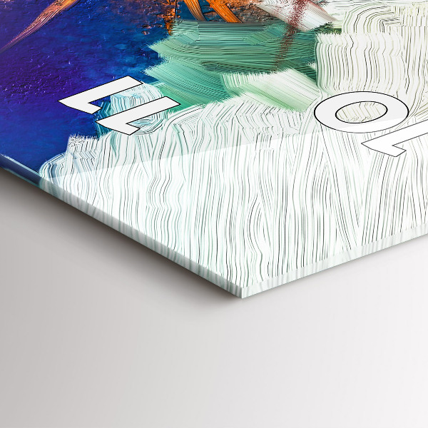 Vertikálne hodiny Abstraktné kvety