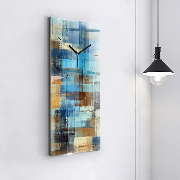 Vertikálne hodiny Farebné pozadie – abstrakcia