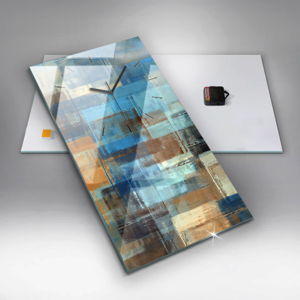 Vertikálne hodiny Farebné pozadie – abstrakcia