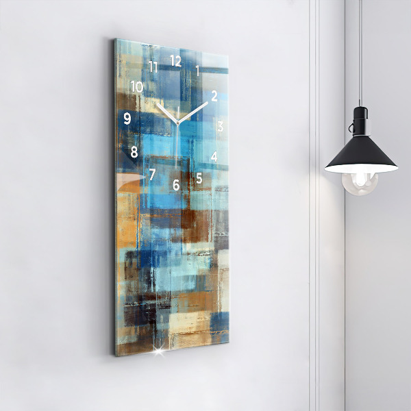 Vertikálne hodiny Farebné pozadie – abstrakcia