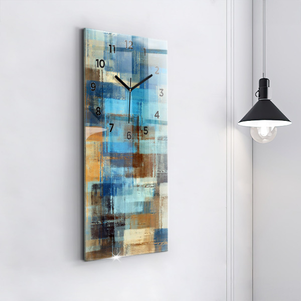 Vertikálne hodiny Farebné pozadie – abstrakcia