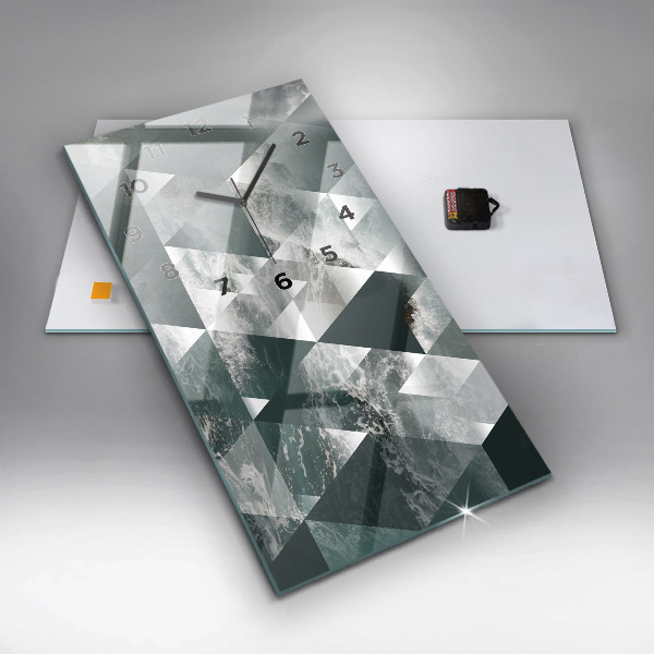 Vertikálne hodiny Abstraktné morské vlny