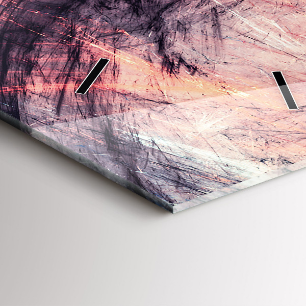 Vertikálne hodiny Abstraktný obraz