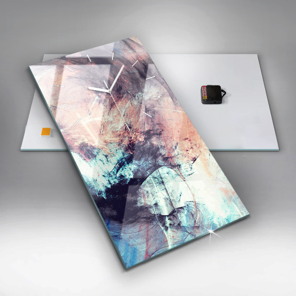 Vertikálne hodiny Abstraktný obraz