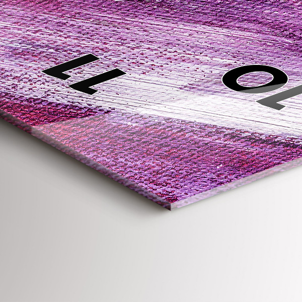 Vertikálne hodiny Textúra s akrylovou farbou