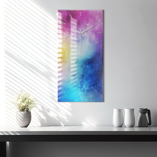 Vertikálne hodiny Farebné škvrny