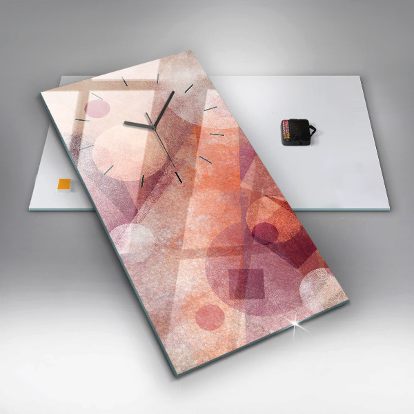 Vertikálne hodiny Geometrická abstrakcia