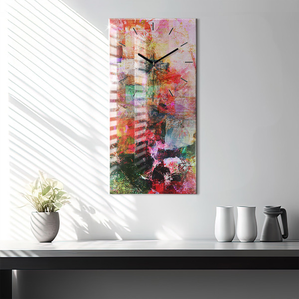 Vertikálne hodiny Abstraktná kompozícia