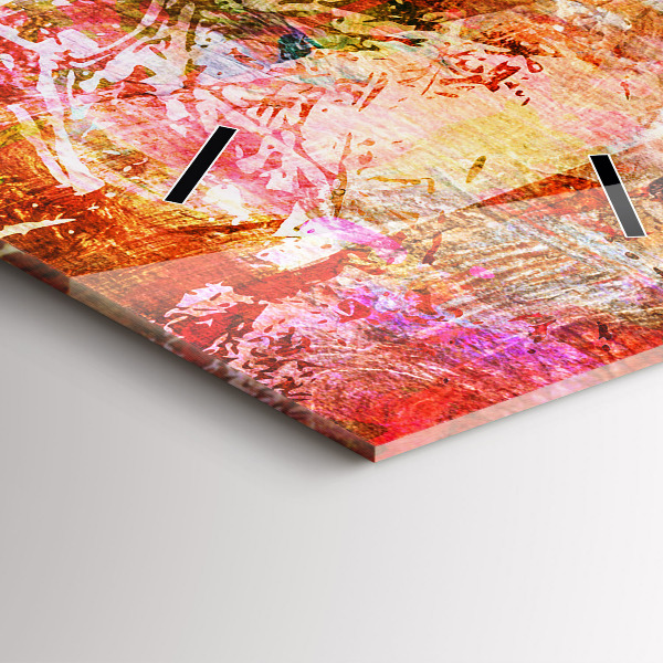 Vertikálne hodiny Abstraktná kompozícia