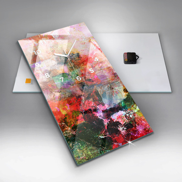 Vertikálne hodiny Abstraktná kompozícia