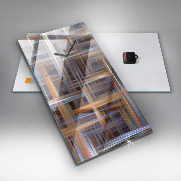 Vertikálne hodiny Geometrická abstrakcia