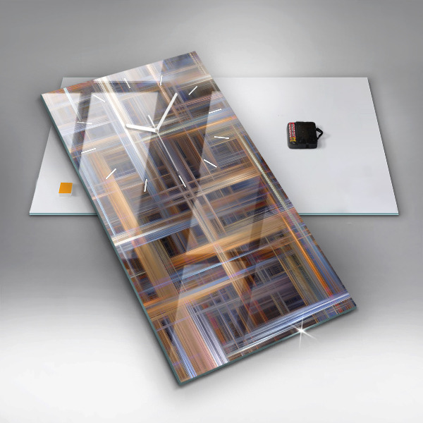 Vertikálne hodiny Geometrická abstrakcia