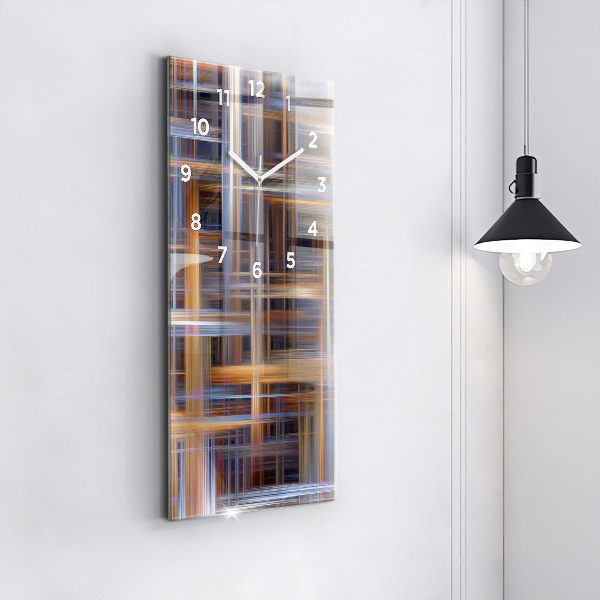 Vertikálne hodiny Geometrická abstrakcia