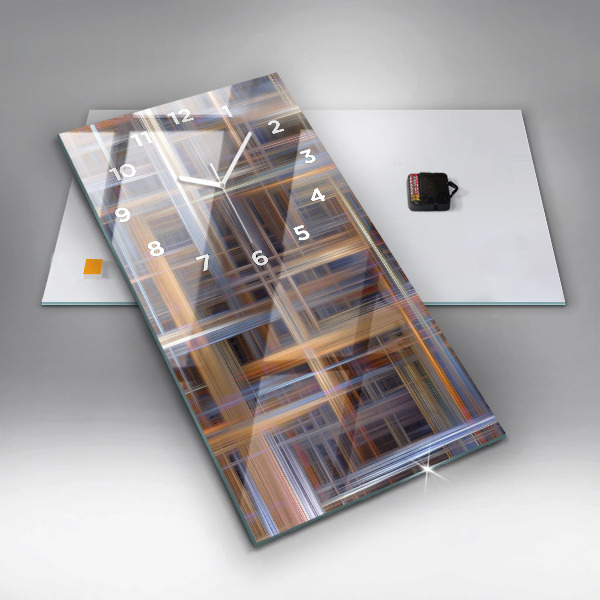 Vertikálne hodiny Geometrická abstrakcia