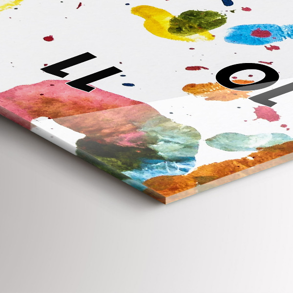 Vertikálne hodiny Odtlačky detských rúk