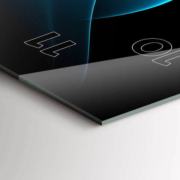 Vertikálne hodiny Modrá abstrakcia