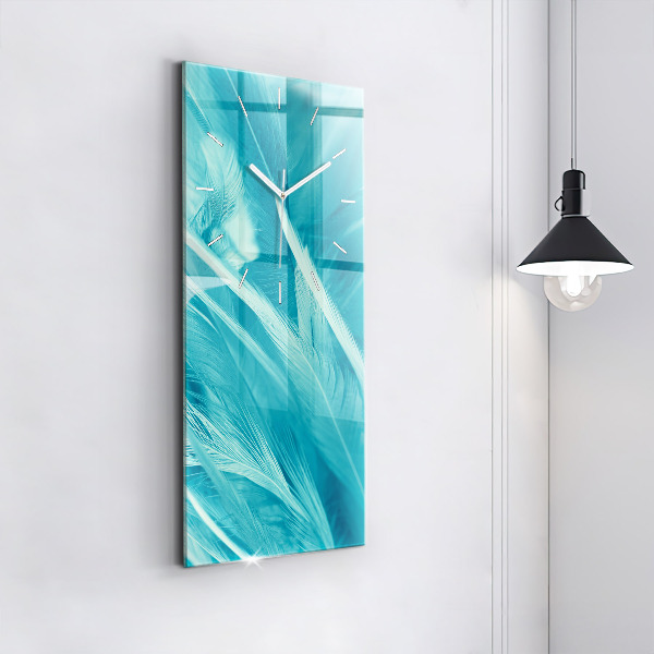 Vertikálne hodiny Zelený a tyrkysový vintage